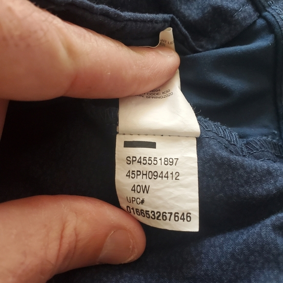 Izod Mens Shorts Advantage Performance Saltwater Street Cadet Navy Size 40W - Picture 6 of 7